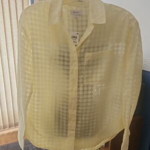 ON 34th Light Yellow Women's Casual Shirt